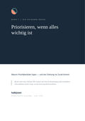 Band 7 – Priorisieren, wenn alles wichtig ist