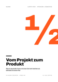 Cover: Vom Projekt zum Produkt – halbzwei · Klartext-Reihe