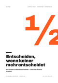 Cover: Entscheiden, wenn keiner mehr entscheidet – halbzwei · Klartext-Reihe