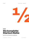 Cover: Die komplette Klartext-Reihe – halbzwei · Klartext-Reihe