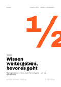 Cover: Wissen weitergeben, bevor es geht – halbzwei · Klartext-Reihe