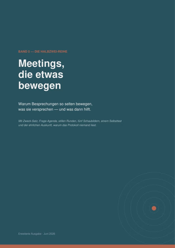 Band 5 – Meetings, die etwas bewegen