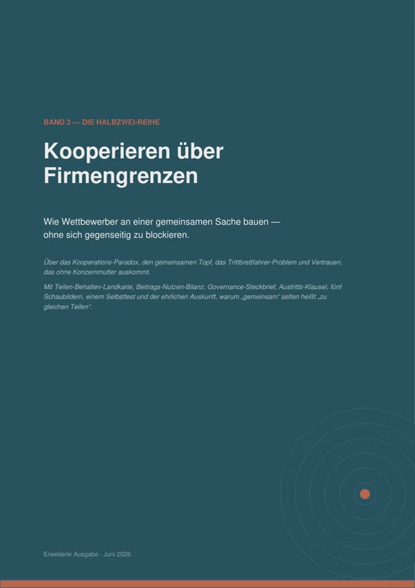 Band 3 – Kooperieren über Firmengrenzen
