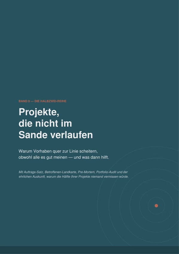 Band 9 – Projekte, die nicht im Sande verlaufen